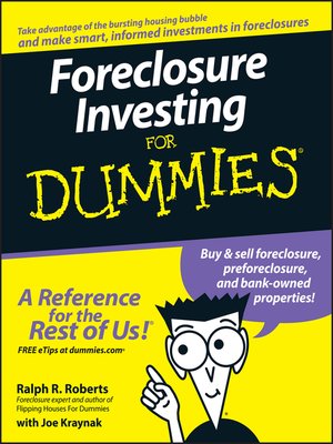 cover image of Foreclosure Investing For Dummies